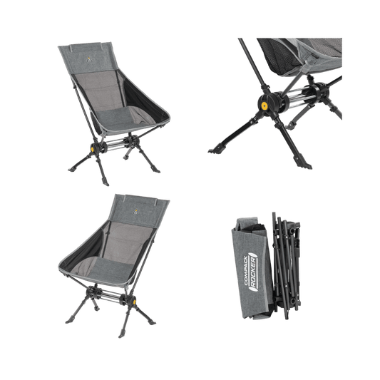 GCI OUTDOOR COMPACK ROCKER PEWTER