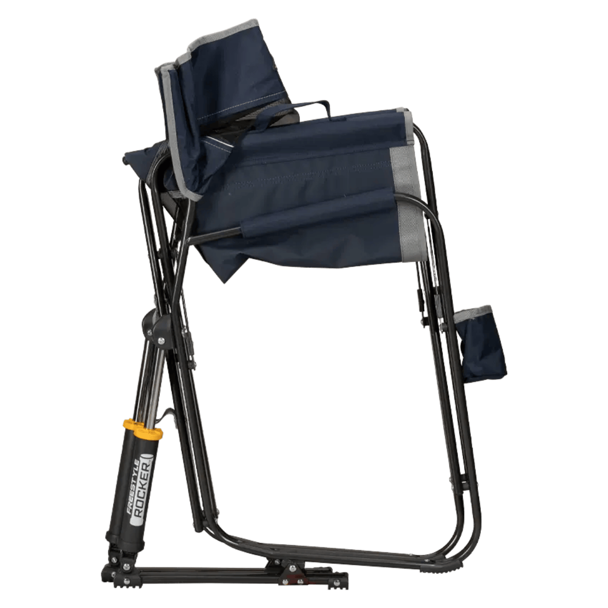 GCI OUTDOOR FREESTYLE ROCKER™ - INDIGO BLUE - FOLDED SIDE VIEW