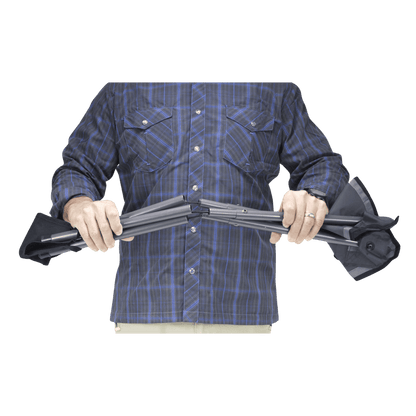 GCI OUTDOOR PACKSEAT™ - BLACK - FOLDED