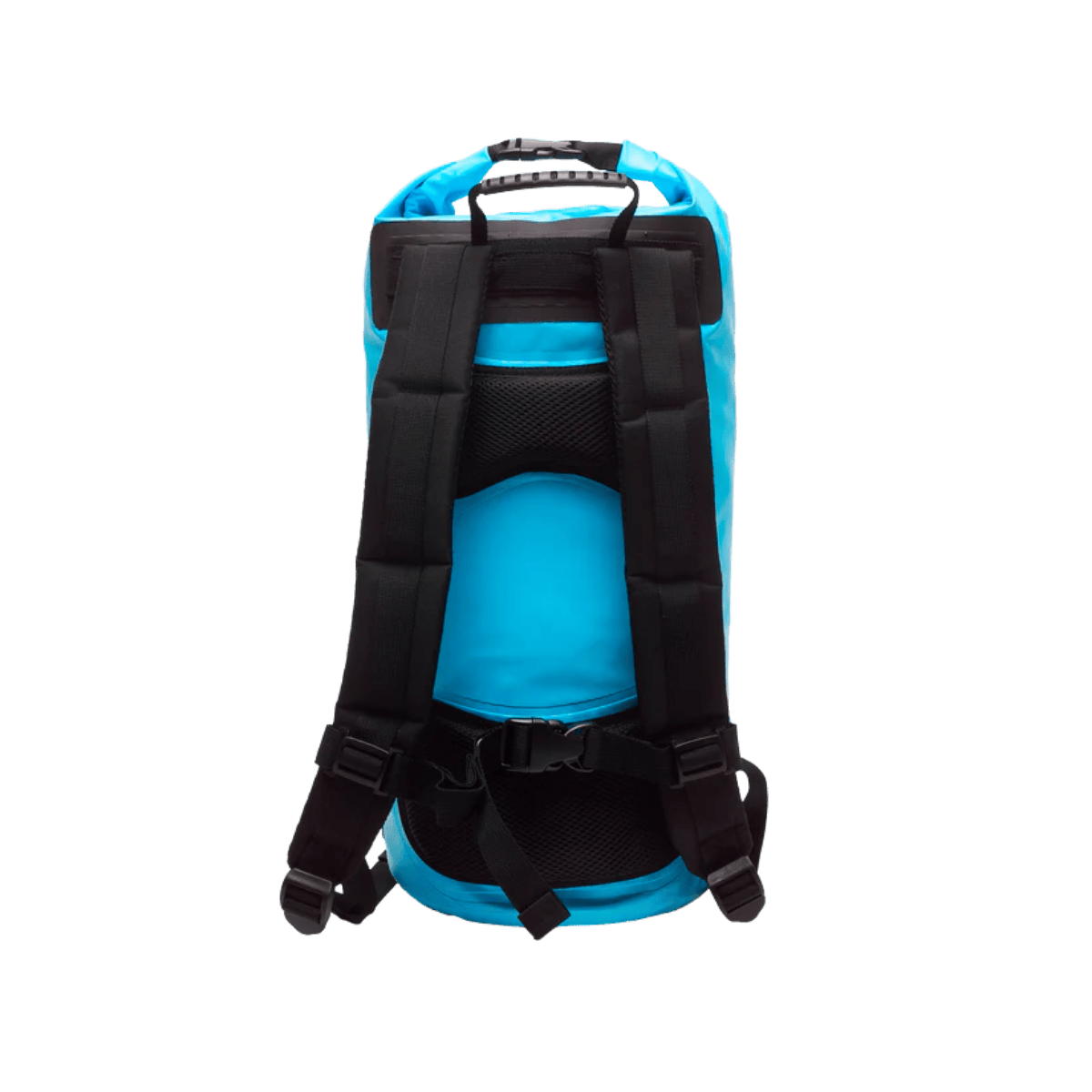 GECKO BRANDS HYDRONER  WATERPROOF BACKPACK - 20L" - NEON BLUE- BACK VIEW
