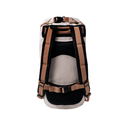 GECKO BRANDS HYDRONER  WATERPROOF BACKPACK - 20L" - SAND- BACK VIEW