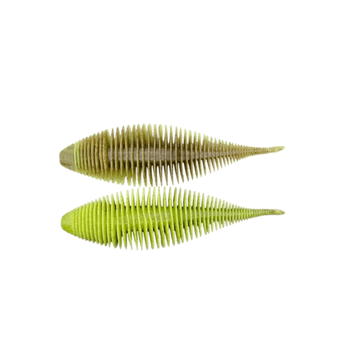 GEECRACK BELLOWS SHAD 2PK GREEN PUMPKIN