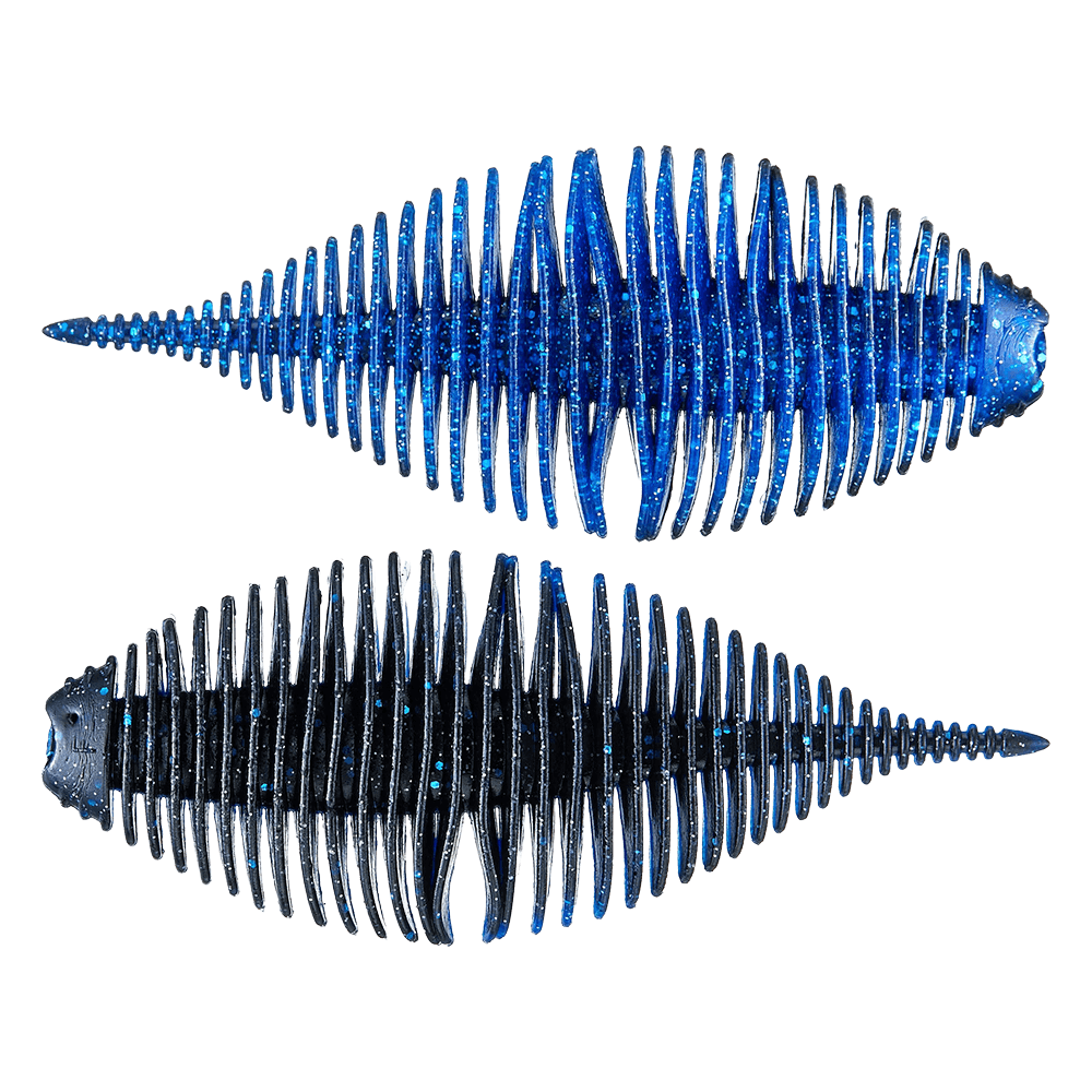 GEECRACK BELLOWS GILL CREATURE BAIT 5PK - 3.8" Dark Matter