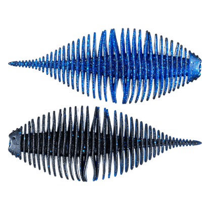 GEECRACK BELLOWS GILL CREATURE BAIT 5PK - 3.8" Dark Matter