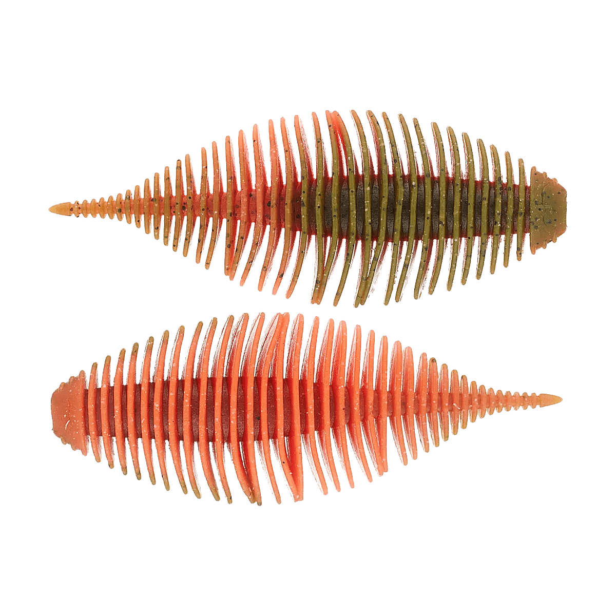 GEECRACK BELLOWS GILL CREATURE BAIT GREEN PUMPKIN BITE ORANGE