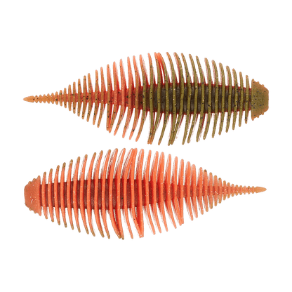 GEECRACK BELLOWS GILL CREATURE BAIT GREEN PUMPKIN BITE ORANGE