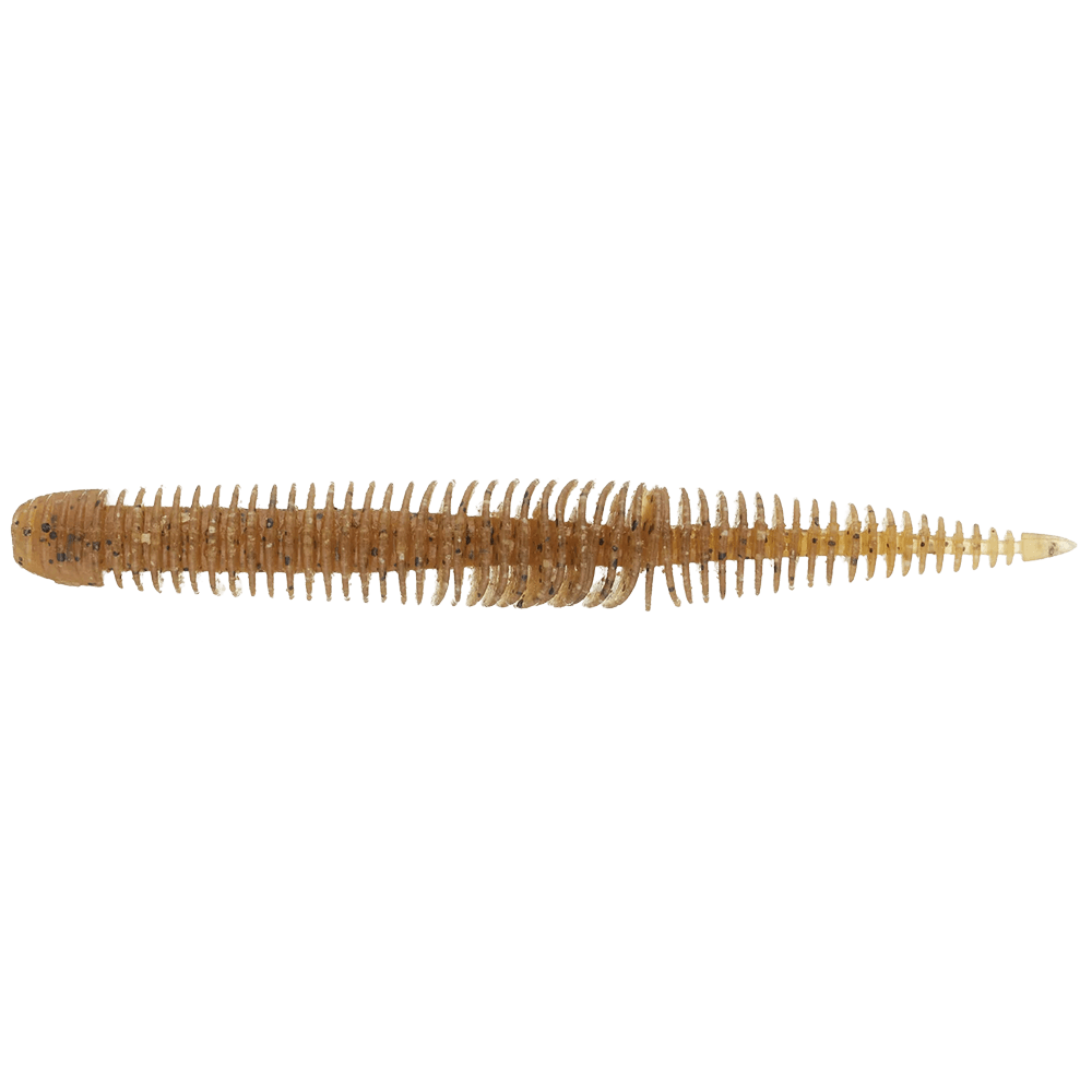 GEECRACK BELLOWS STICK WORM 5.8IN 6PK green pumpkin
