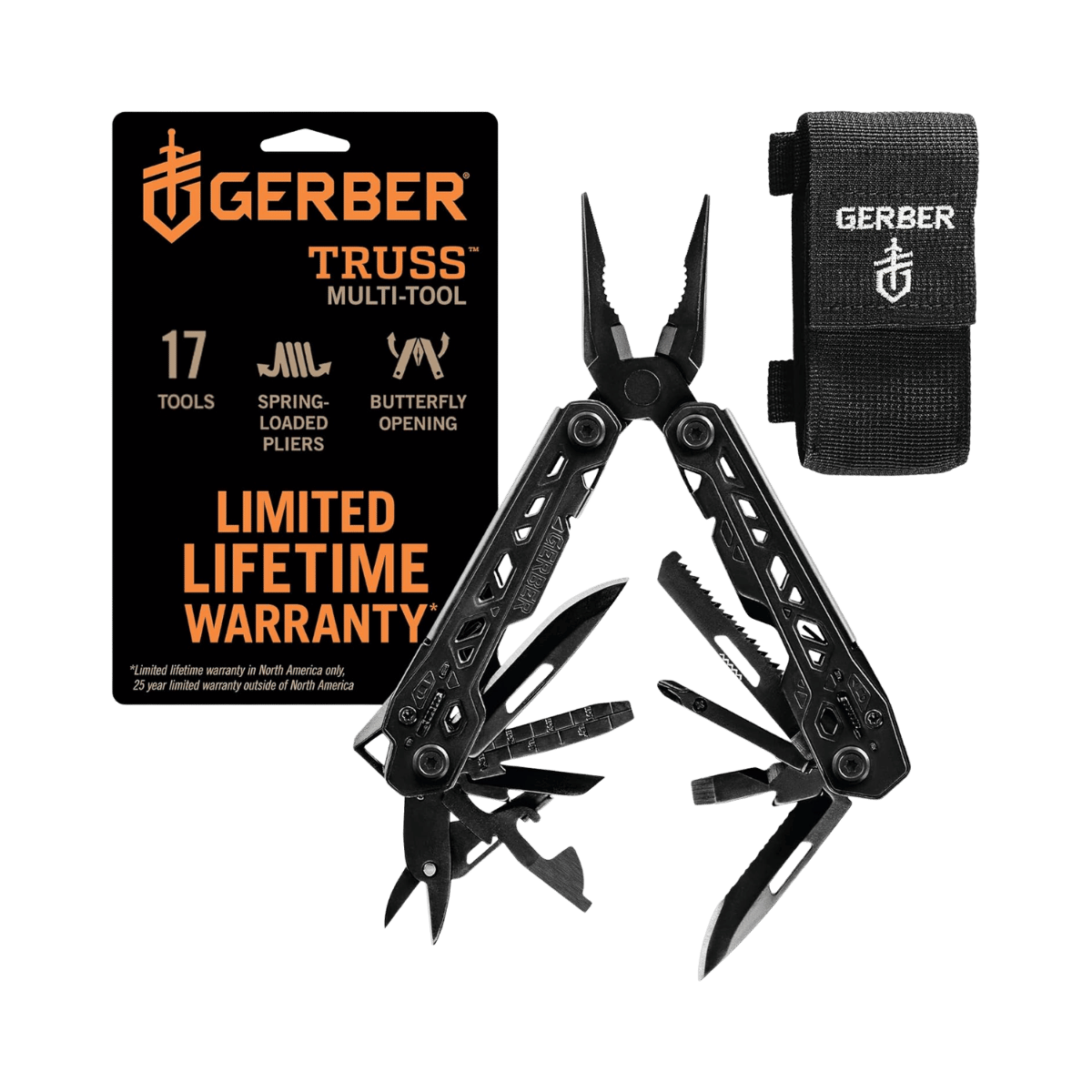 GERBER TRUSS MULTI TOOL WITH SHEATH BLACK