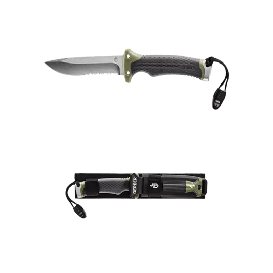 GERBER ULTIMATE FIXED BLADE KNIFE GREEN