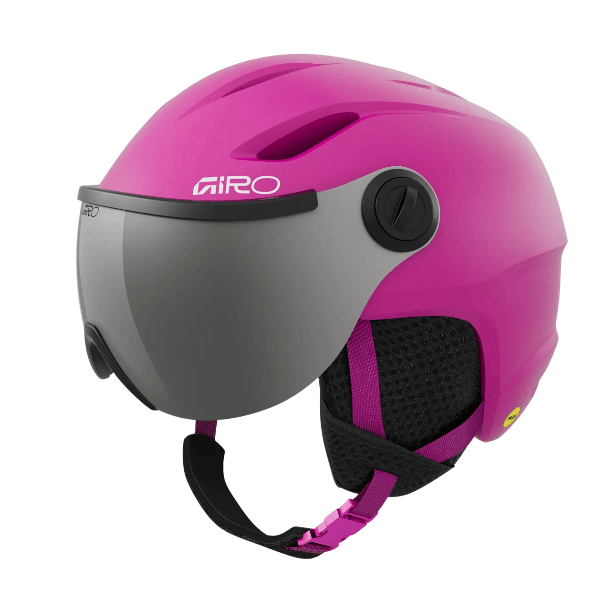 GIRO YOUTH BUZZ MIPS SHIELD HELMET - MATTE BRIGHT PINK