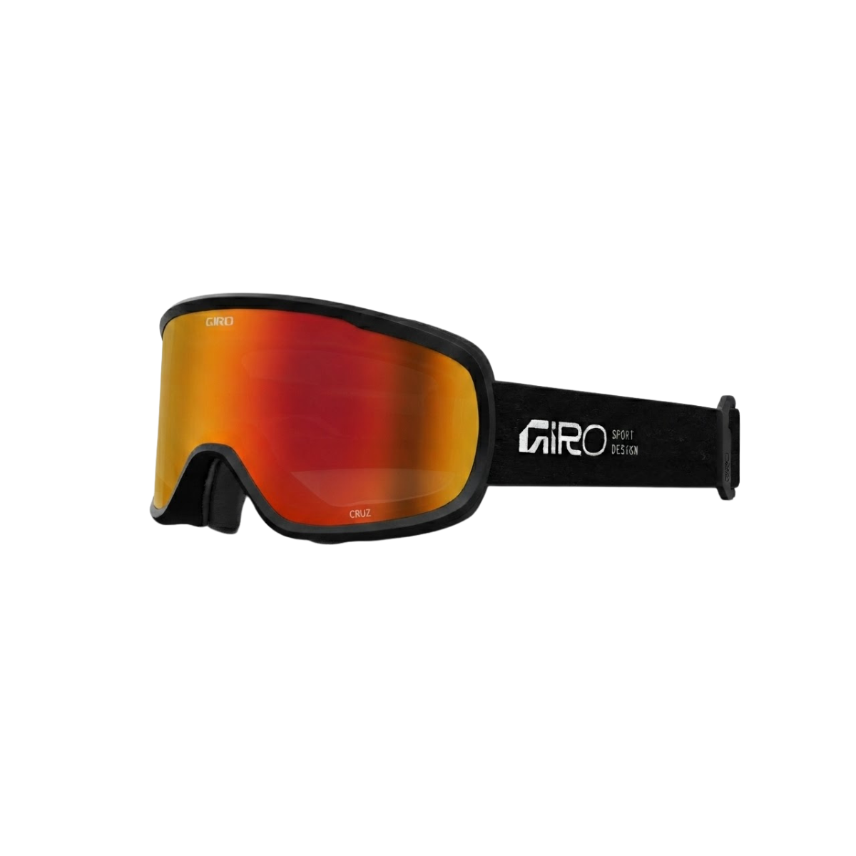 GIRO CRUZ AF GOGGLES BLACK AMBER SCARLET