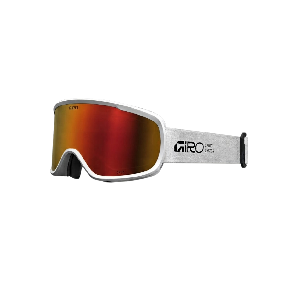 GIRO CRUZ AF GOGGLES WHITE AMBER SCARLET