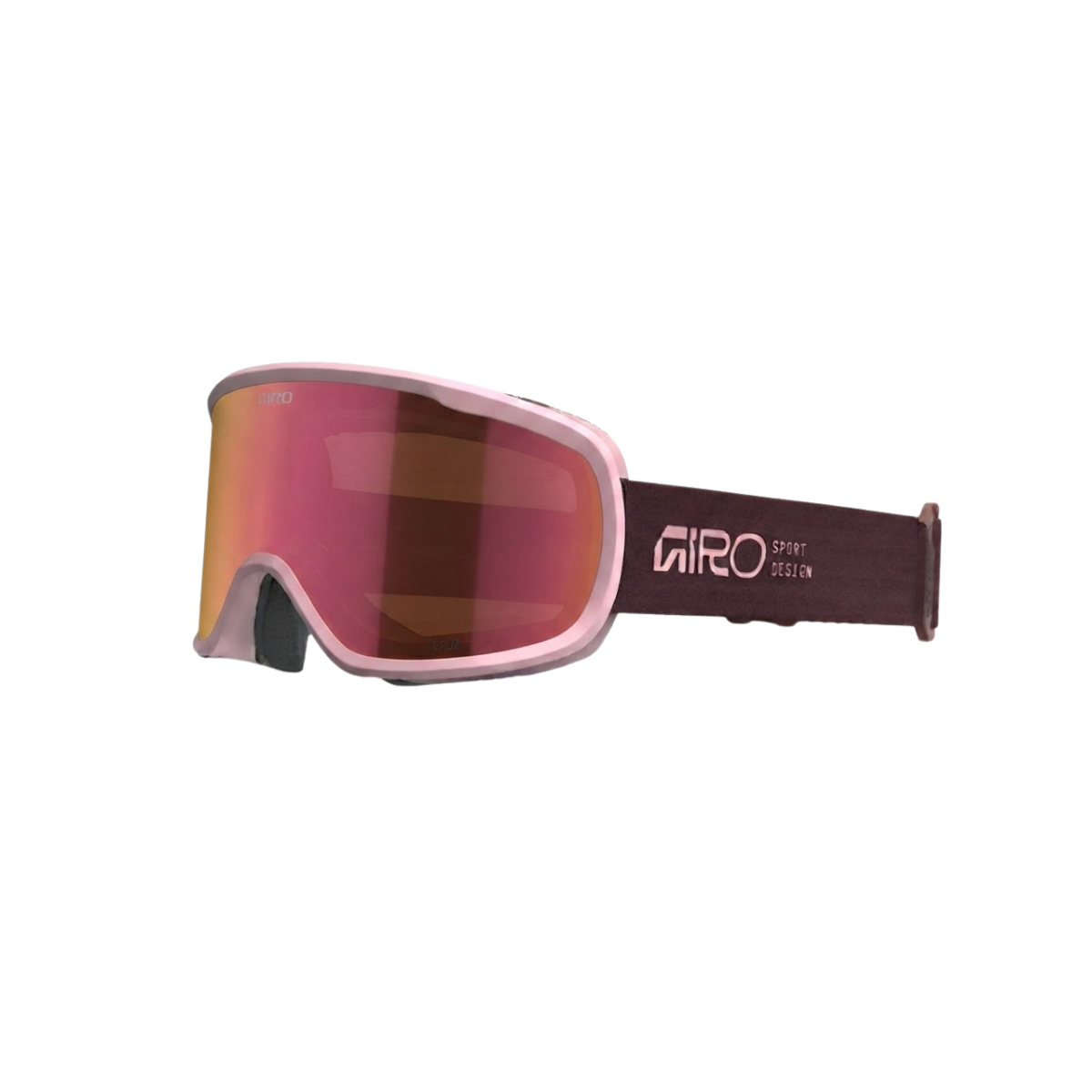 GIRO CRUZ GOGGLE STACKED DARK MAROON AMBER PINK