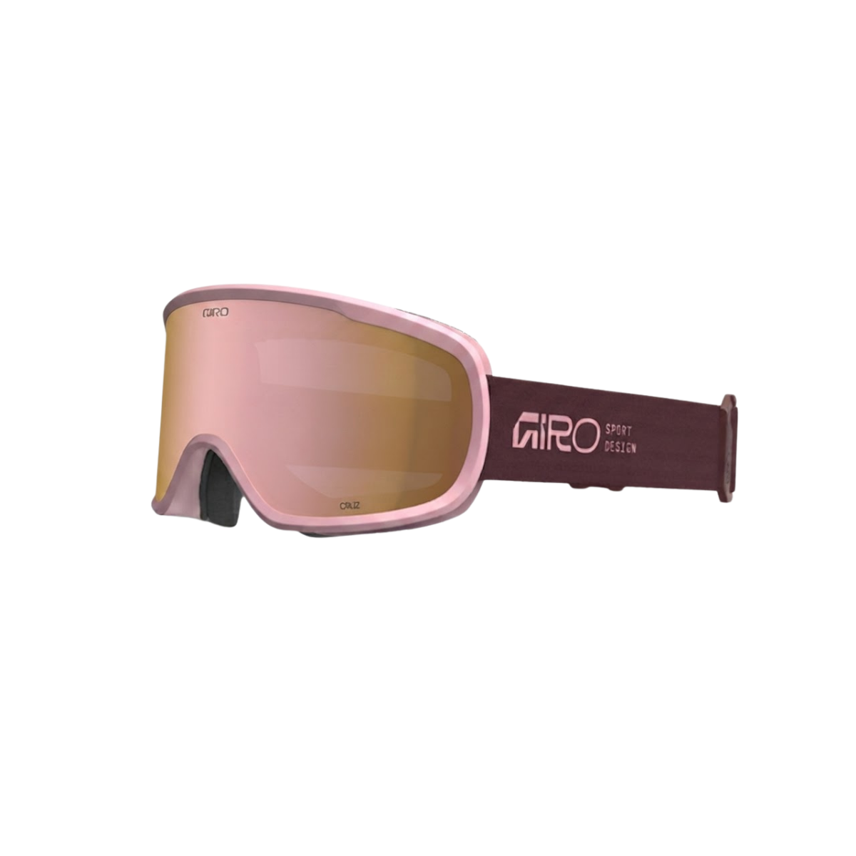 GIRO CRUZ GOGGLE STACKED DARK MAROON AMBER ROSE