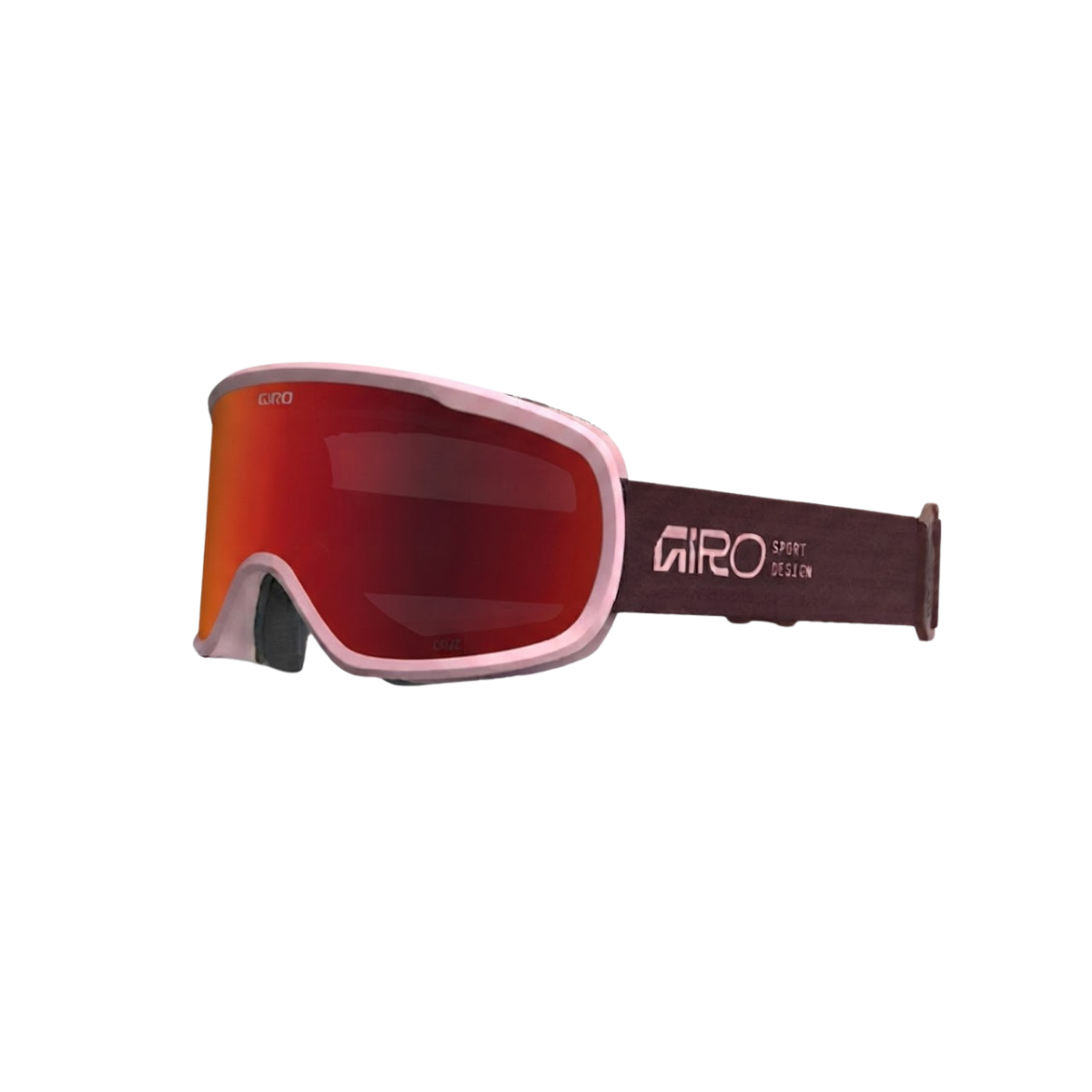 GIRO CRUZ GOGGLE STACKED DARK MAROON AMBER SCARLET