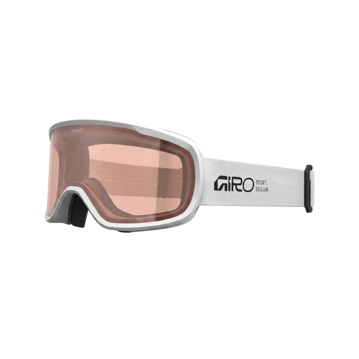 GIRO CRUZ GOGGLE STACKED WHITE AMBER PINK