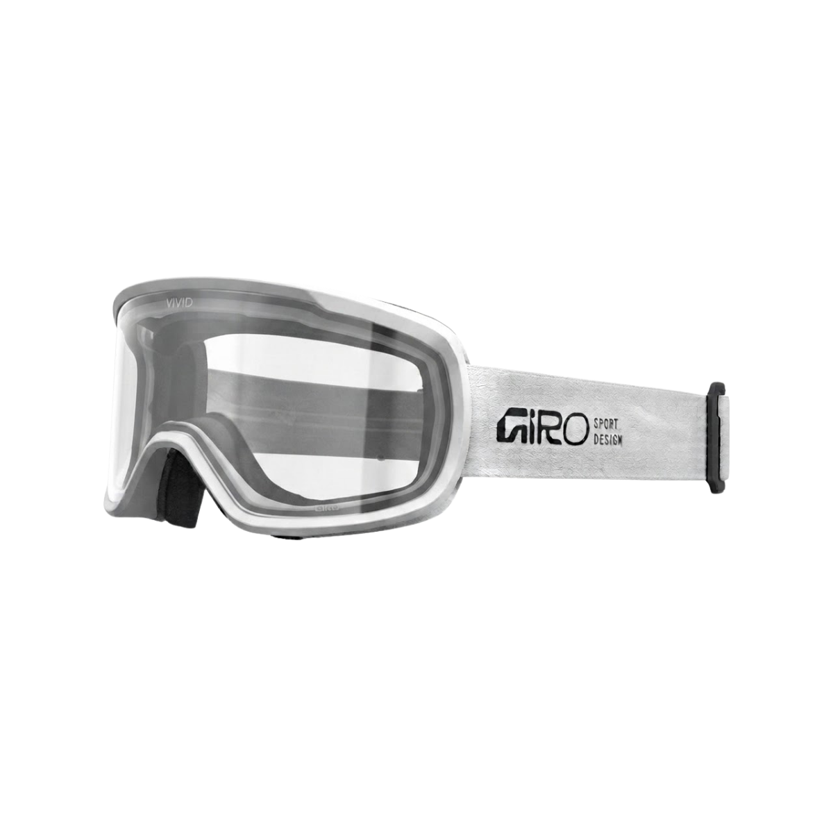 GIRO CRUZ GOGGLE STACKED WHITE CLEAR