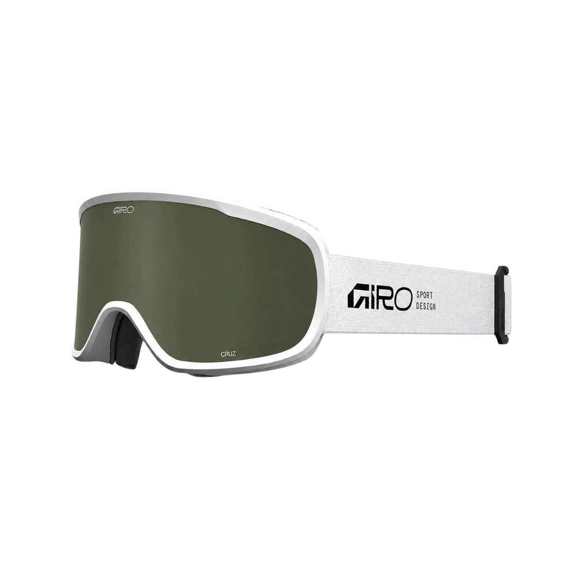 GIRO CRUZ GOGGLE STACKED WHITE LODEN GREEN