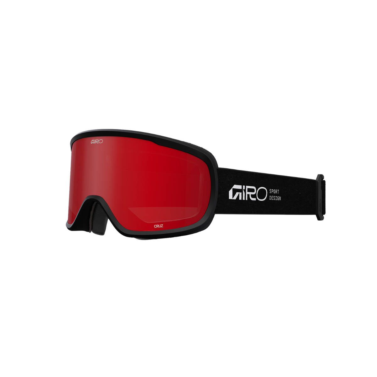 GIRO CRUZ GOGGLE STACKED BLACK AMBER SCARLET