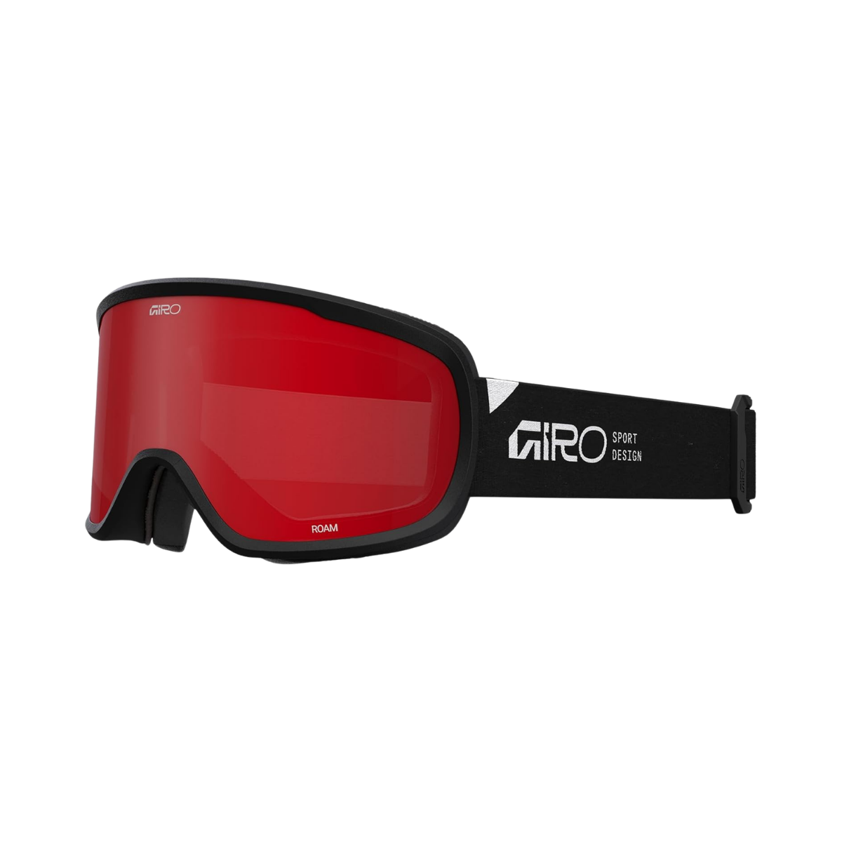 GIRO ROAM GOGGLE STACKED BLACK AMBER SCARLET