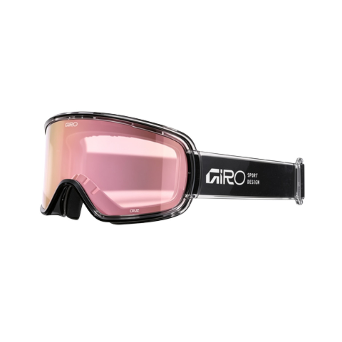 GIRO ROAM GOGGLE STACKED BLACK CLEAR AMBER PINK
