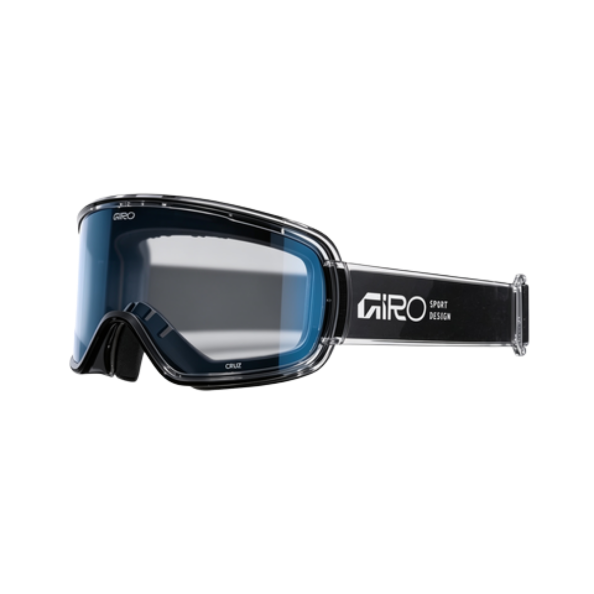 GIRO ROAM GOGGLE STACKED BLACK CLEAR GRAY COBALT