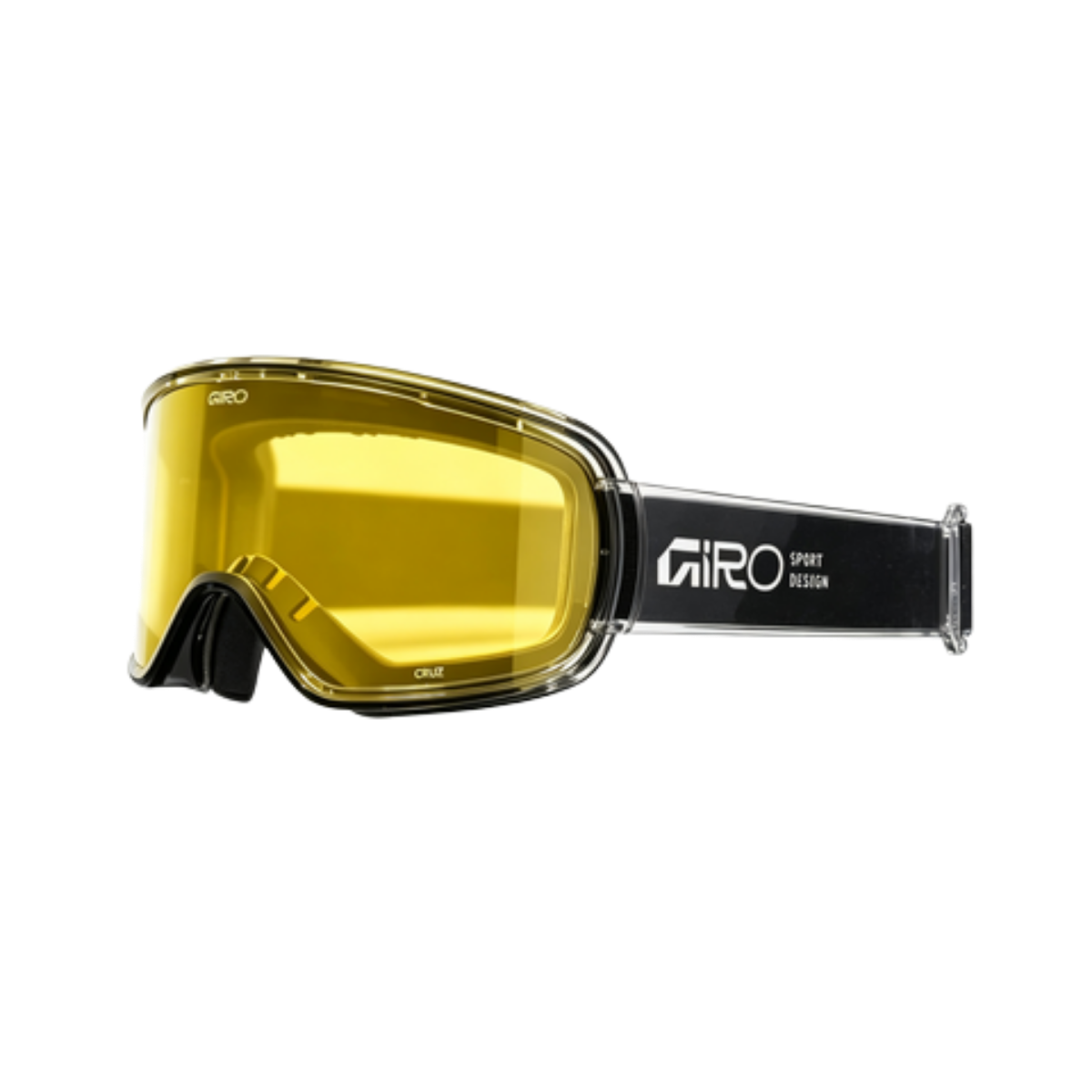 GIRO ROAM GOGGLE STACKED BLACK CLEAR YELLOW