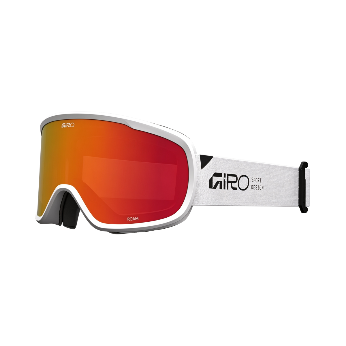 GIRO ROAM GOGGLE STACKED WHITE AMBER SCARLET