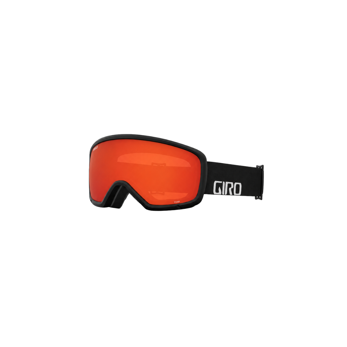 GIRO YOUTH STOMP FLASH GOGGLE BLACK WORDMARK AMBER SCARLET