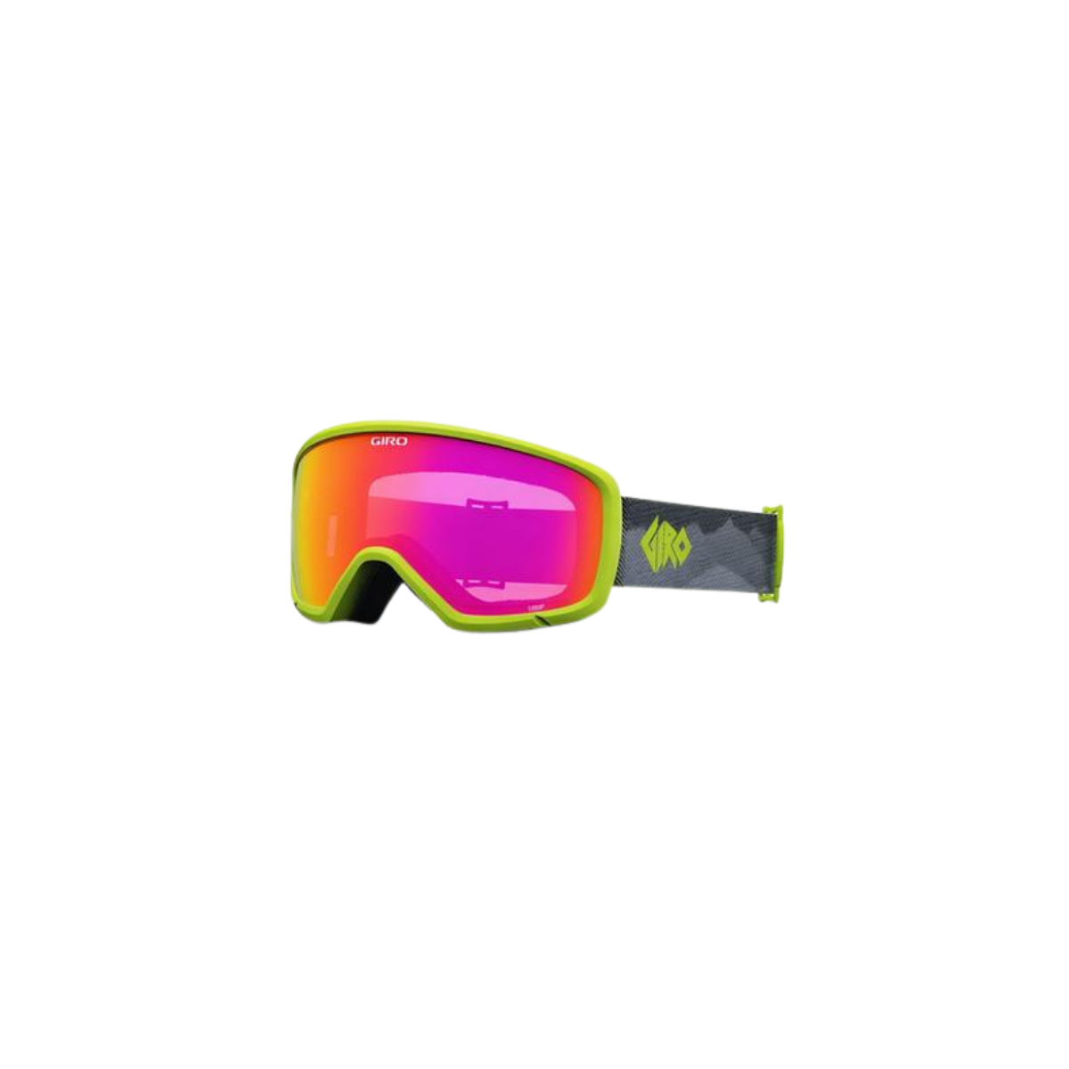 GIRO YOUTH STOMP FLASH GOGGLE GLACIER GREEN AMBER PINK