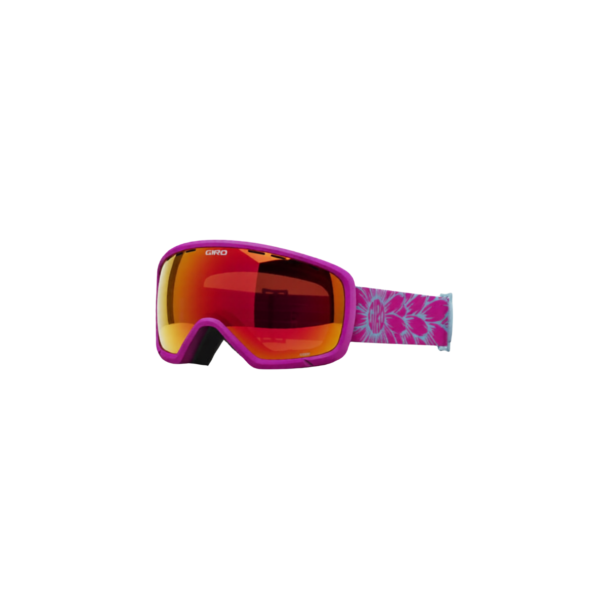 GIRO YOUTH STOMP FLASH GOGGLE NEON PINK AMBER SCARLET