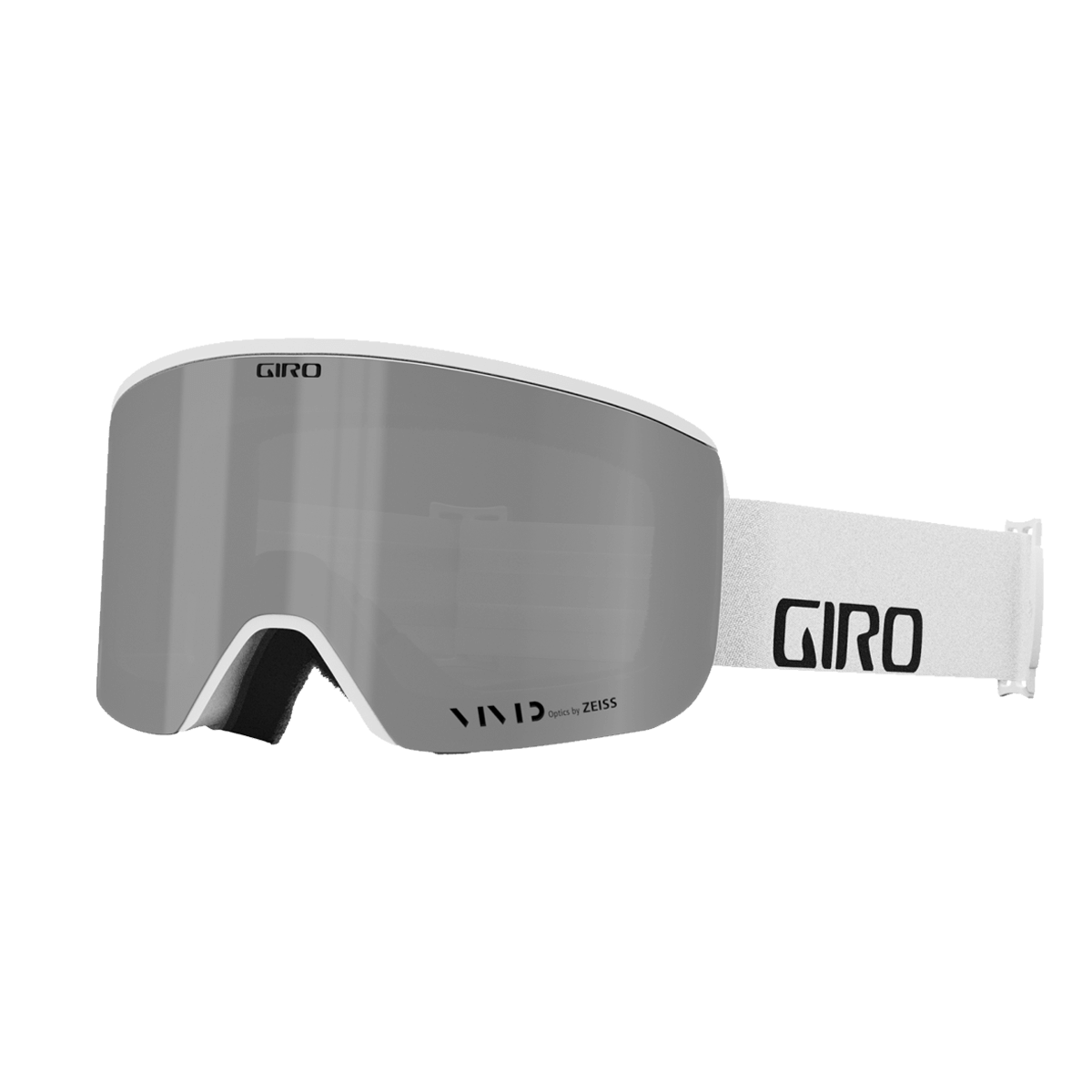 GIRO AXIS GOGGLES - WHITE WORKMARK - SIDE PROFILE