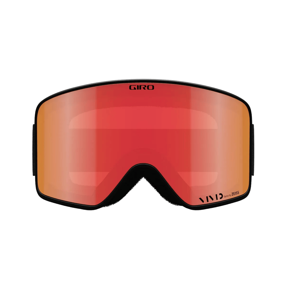 GIRO METHOD ASIAN FIT GOGGLE - BLACK WORDMARK/VIVID EMBER_FRONT ANGLE