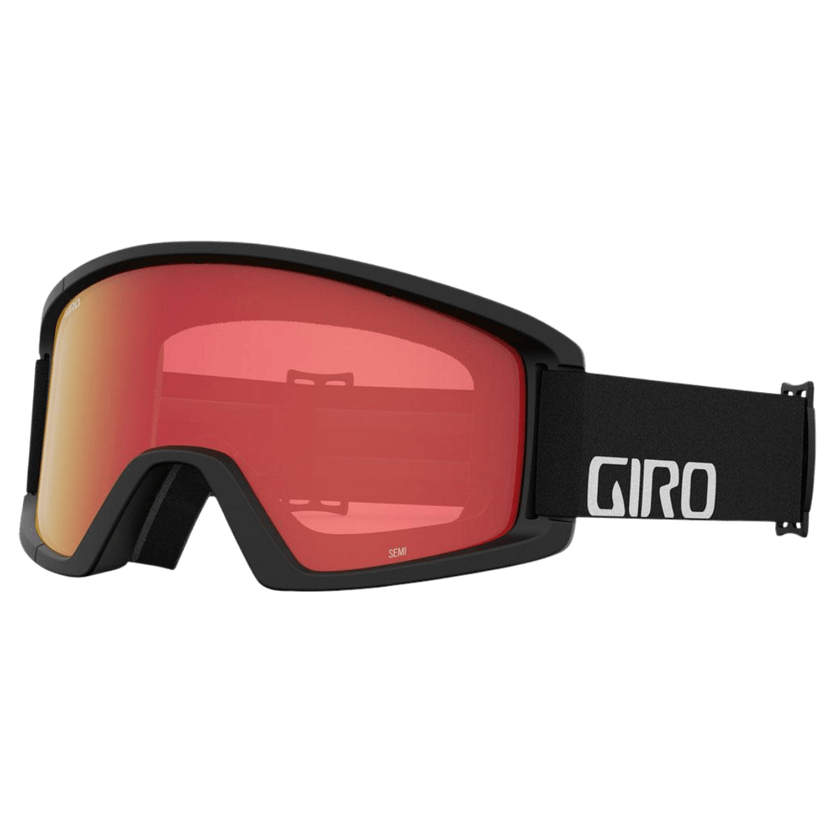 GIRO SEMI + BONUS LENZ GOGGLE - BLK WORDMARK - AMBR/YEL