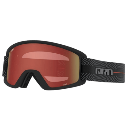 GIRO SEMI + BONUS LENZ GOGGLE -BLK TECHLINE - AMBR/YEL