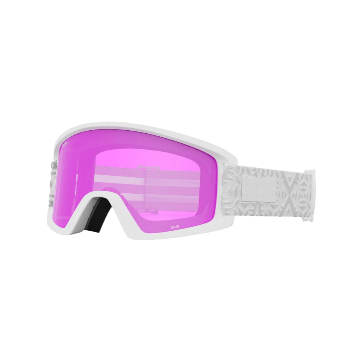 GIRO WOMEN'S DYLAN GOGGLES - WHITE FLAKE AMBR PK/CLR