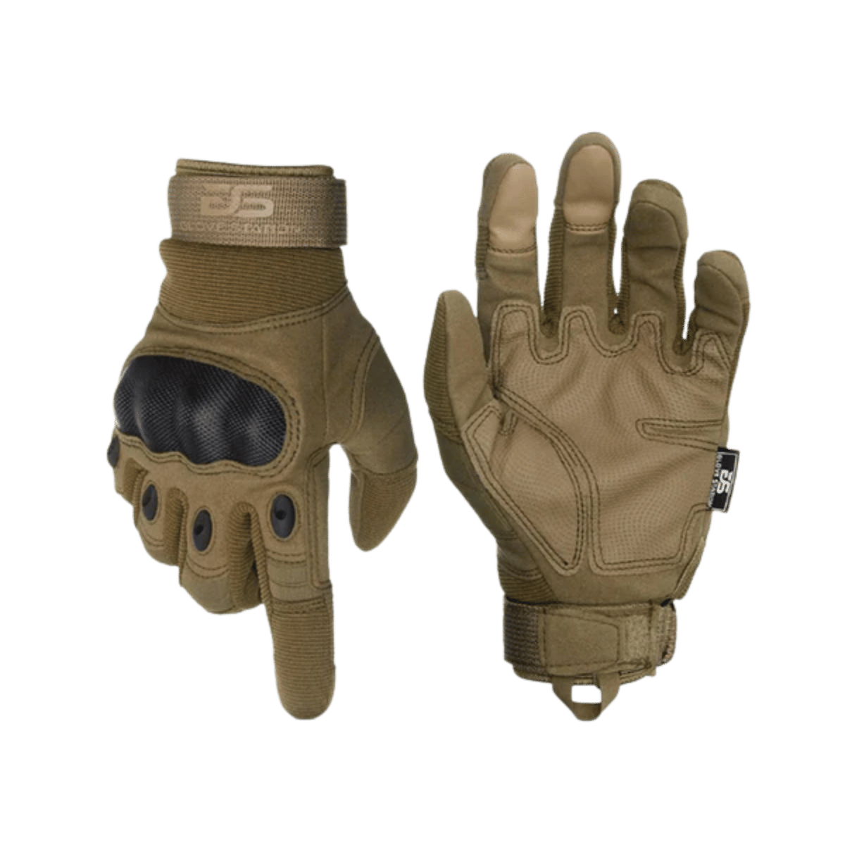 GLOVE STATION The Combat Hard Knuckle Full Finger - TAN UNISEX