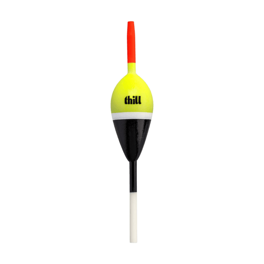 THILL NT + DAY GLOW FLOAT OVAL SLIP - 1IN - CHART/BLK