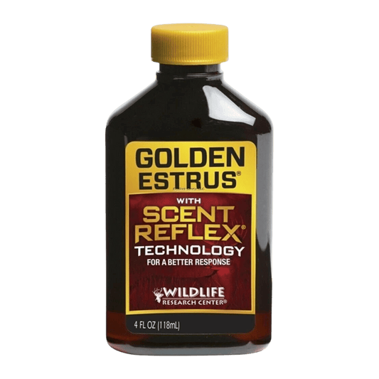 WILDLIFE RESEARCH GOLDEN ESTRUS WITH SCENT REFLEX – 4 OZ DEER ATTRACTANT