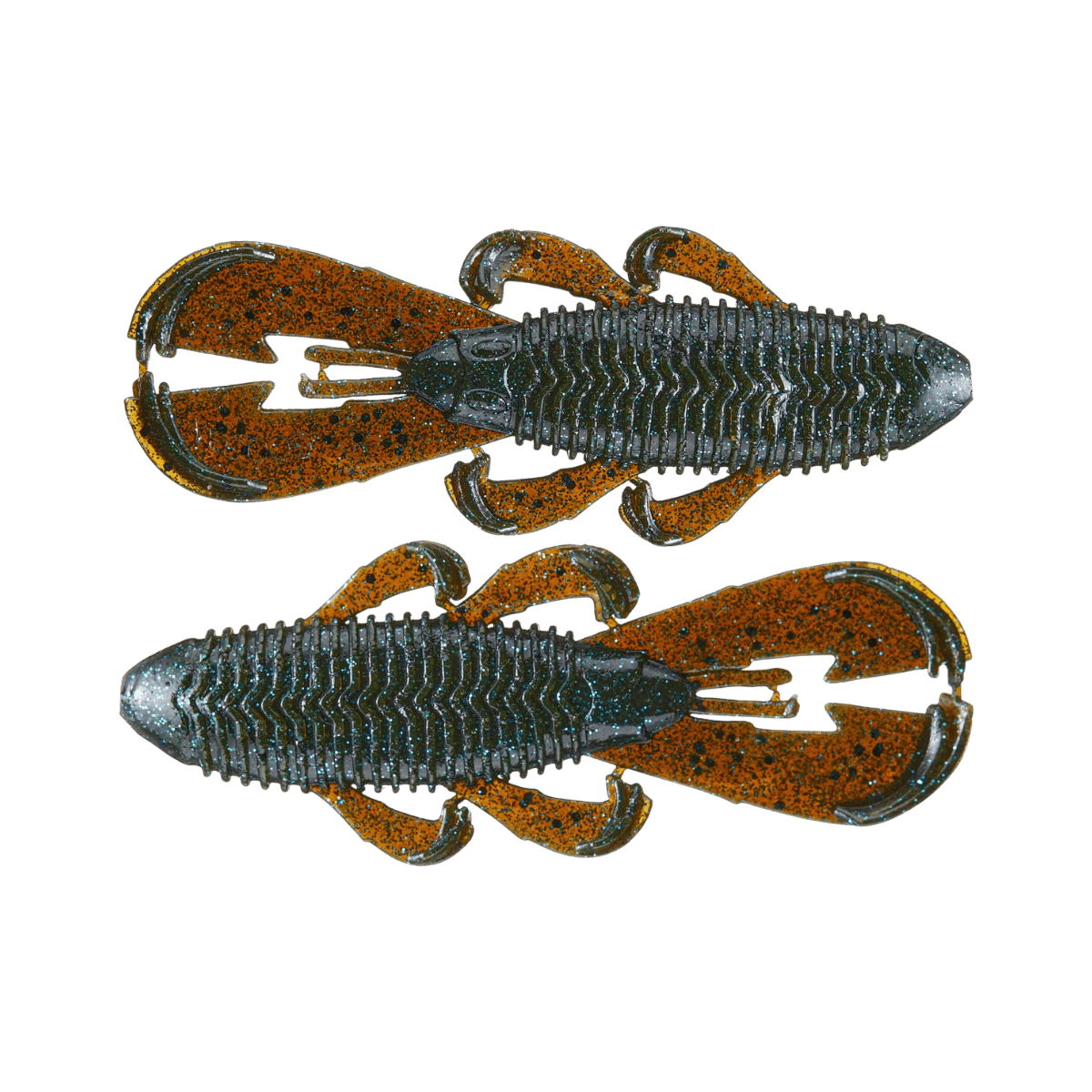 GOOGAN BAITS BANDITO BUG 7PK GREEN PUMPKIN BLUE