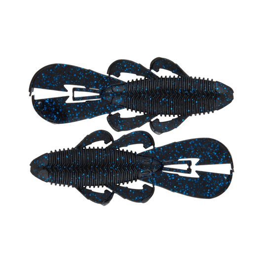GOOGAN BAITS BANDITO BUG 9PK BLACK BLUE FLAKE