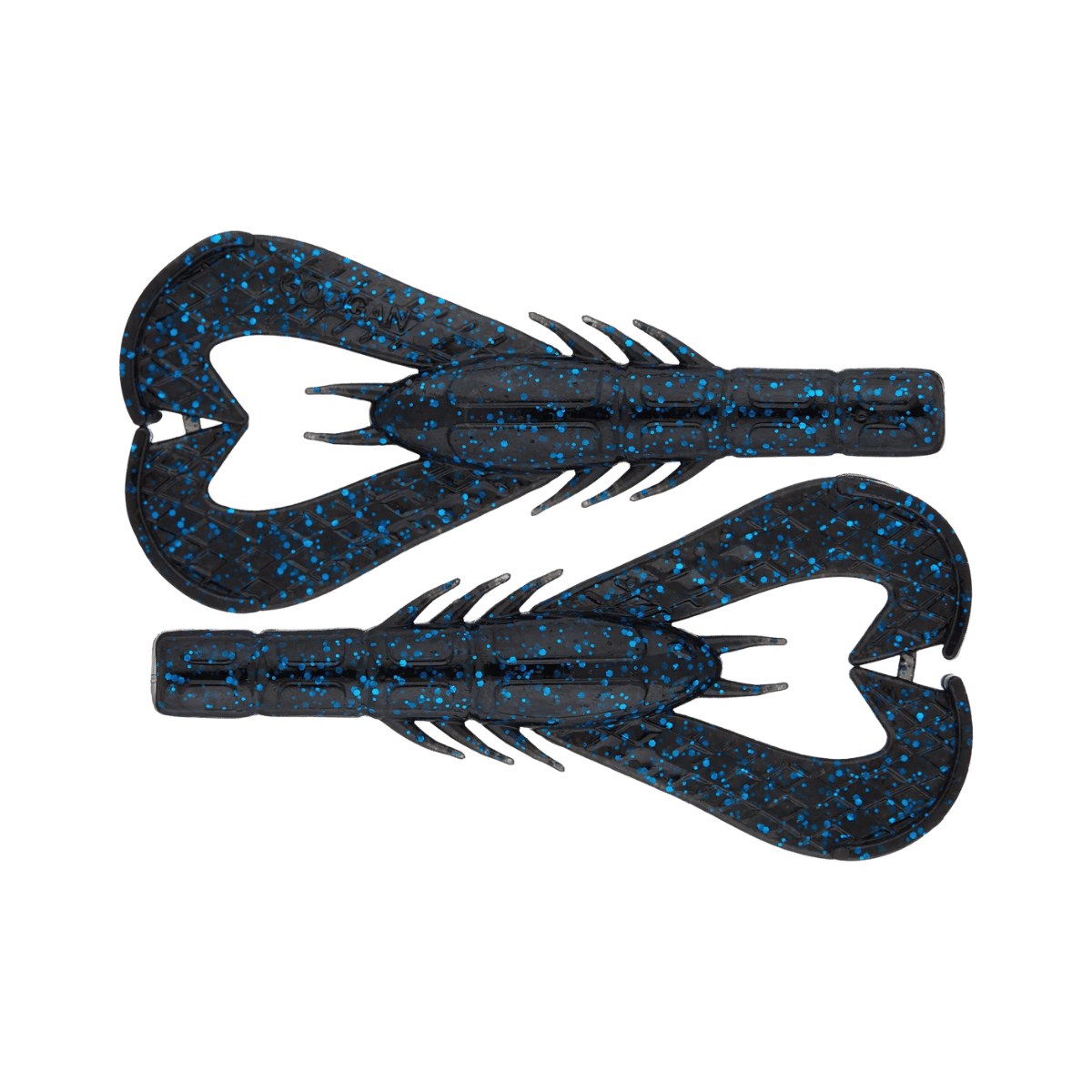 GOOGAN BAITS KRACKIN CRAW 7PK BLACK BLUE FLAKE