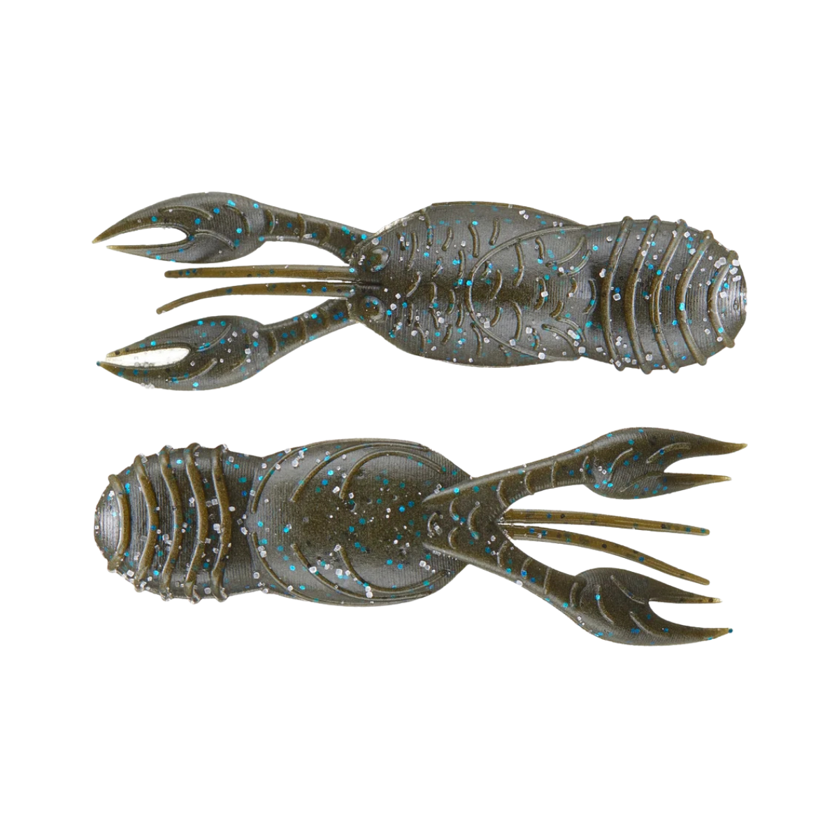 GREAT LAKES FINESSE FINESSE JUVY CRAW 7PK GREEN PUMPKIN BLIUE