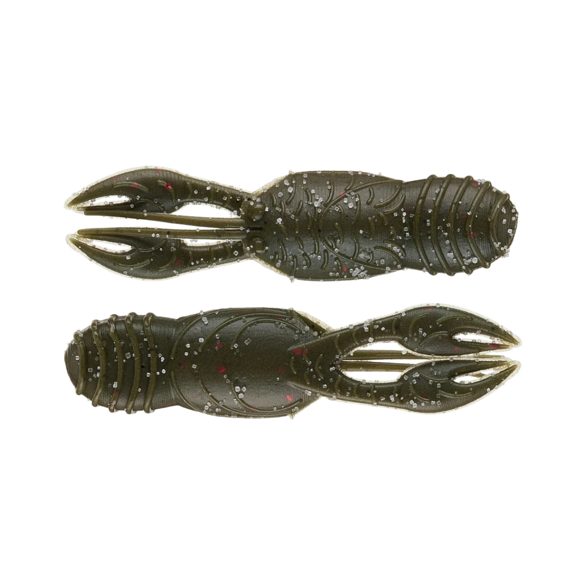 GREAT LAKES FINESSE FINESSE JUVY CRAW 7PK GREEN PUMPKIN RED FLAKE