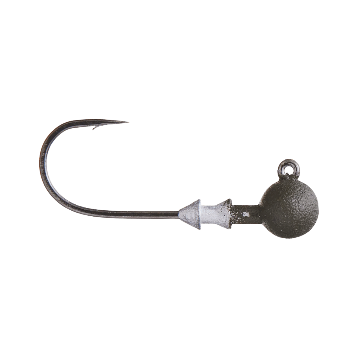 GREAT LAKES FINESSE STEALTH FOOTBALL JIG HEAD 3PK MATTE GREEN PUMPKIN IMAGE