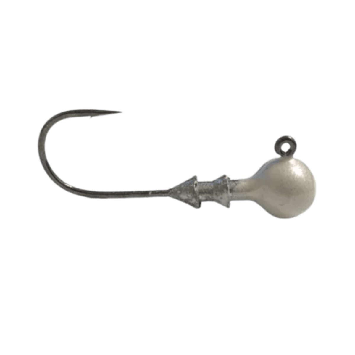 GREAT LAKES FINESSE STEALTH BALL JIG HEAD 3PK PEARL WHITE