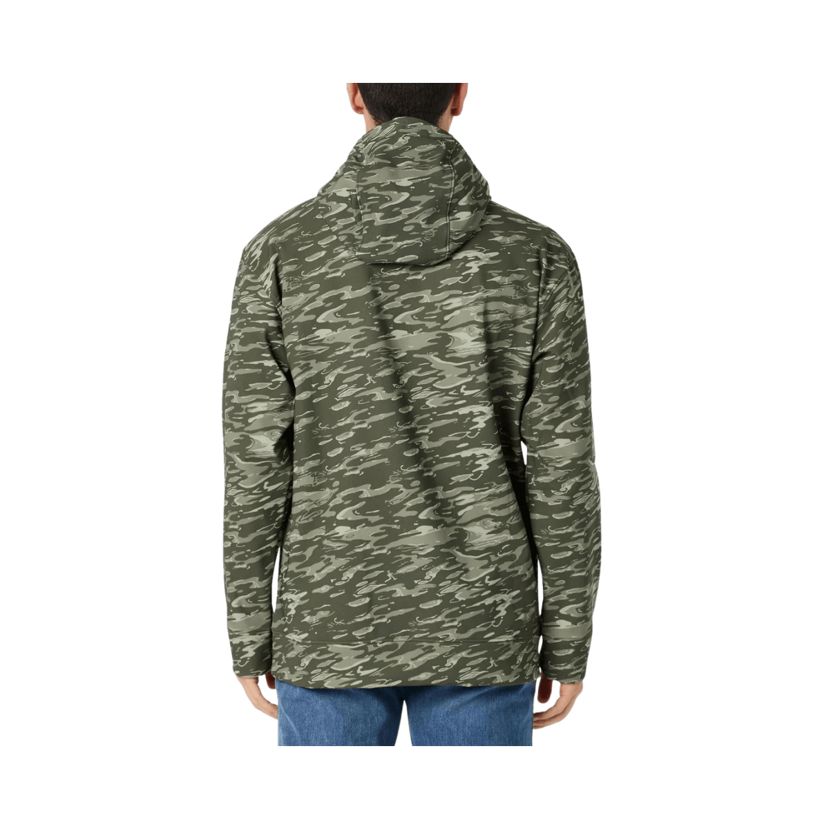 GRUNDENS KRYALL HOODIE- STONE LIQUID CAMO BACK