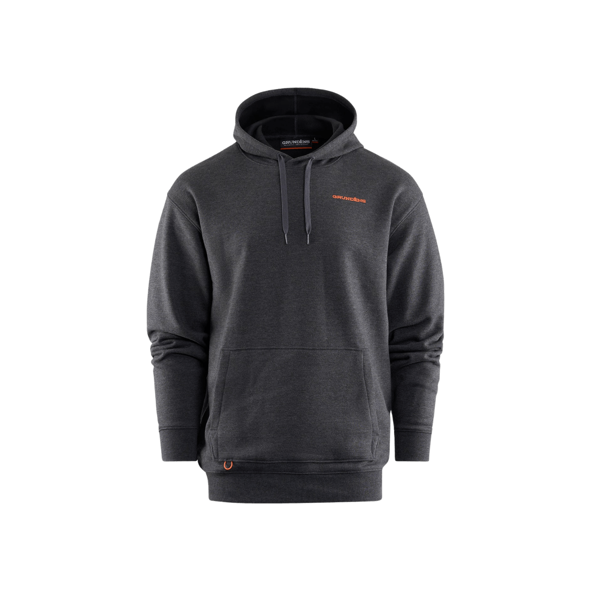GRUNDENS TOOLS OF THE TRADE ICE HOODIE- BLACK HEATHER FRONT