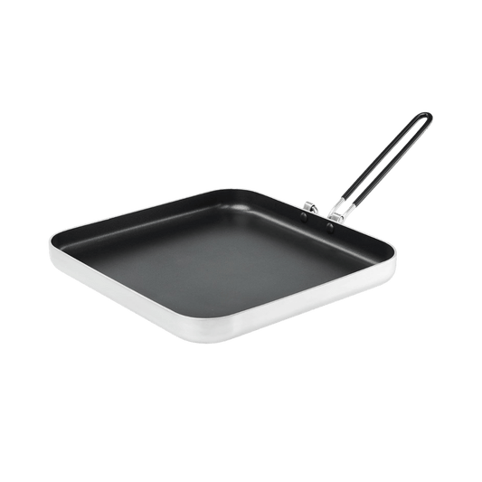 GSI OUTDOORS BUGABOO SQUARE FRYPAN SILVER