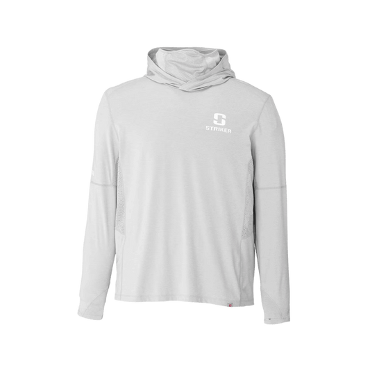 STRIKER BRANDS MEN'S GUARDIAN HOODY ALLOY HEATHER FRONT VIEW